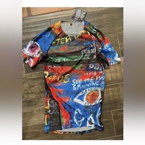 Cycology 8 Days men's cycling jersey with a graffiti-style design